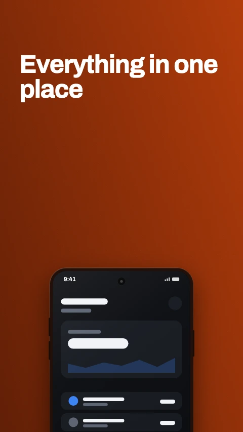 Big type app store screenshot template - Type is the whole frame, with the device peeking in at the bottom.