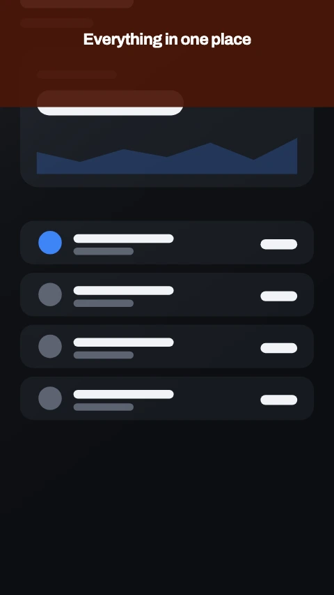Frameless app store screenshot template - The screen fills the frame, chassis cropped away. The 2026 direction.