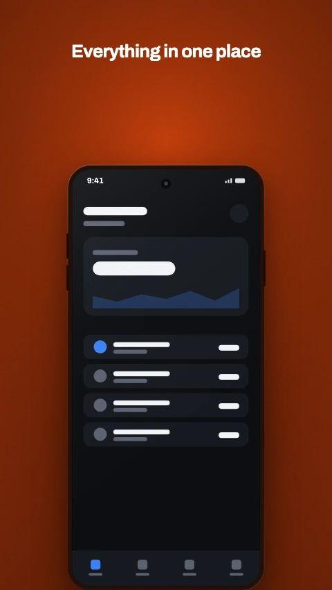 Panoramic app store screenshot template - One background flowing across every frame in the set.