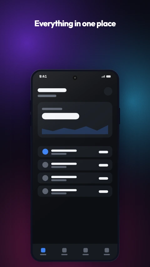 The Aurora colour theme on an app screenshot - A holographic wash over near black. Violet, teal and magenta.