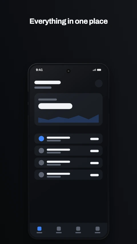 The Carbon colour theme on an app screenshot - Near black with one bright accent. The default premium register.